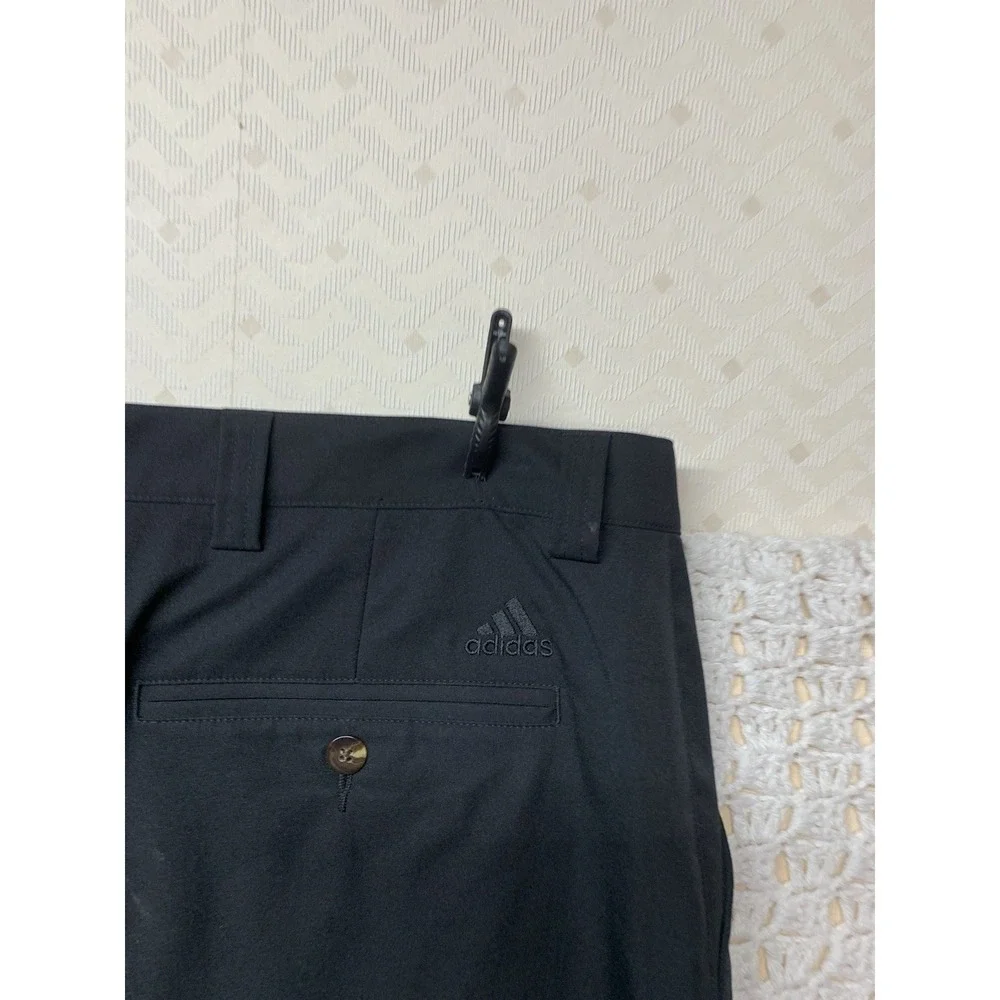 Adidas Mens‎ Climalite Golf Pants 36x32 Black Straight Leg Pockets AE7002